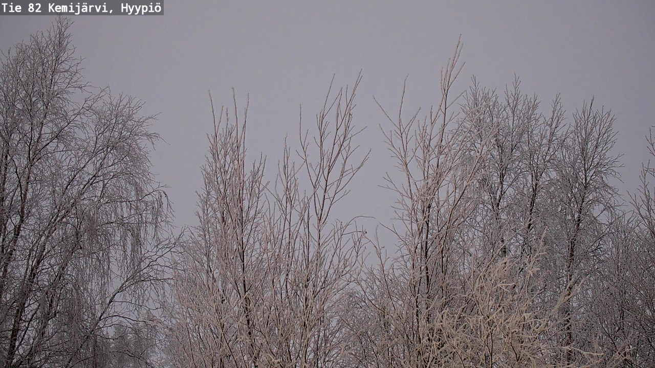 Weather Camera Image Road 82 Kemijärvi, Hyypiö, Kemijärvi, Lappi