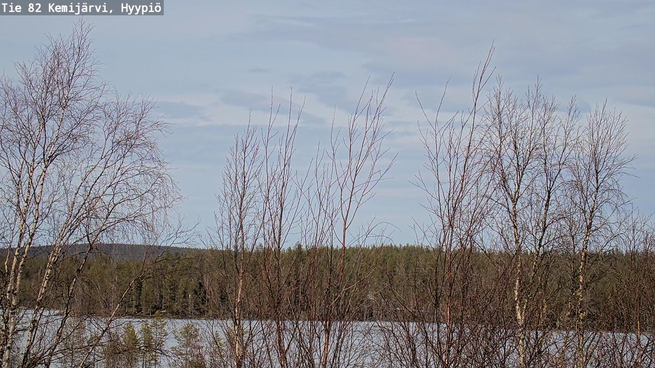 Weather Camera Image Road 82 Kemijärvi, Hyypiö, Kemijärvi, Lappi