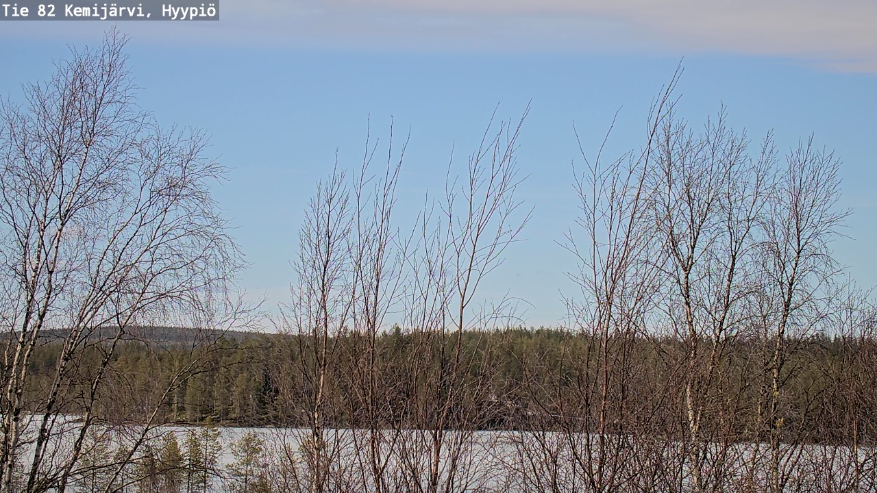 Weather Camera Image Road 82 Kemijärvi, Hyypiö, Kemijärvi, Lappi