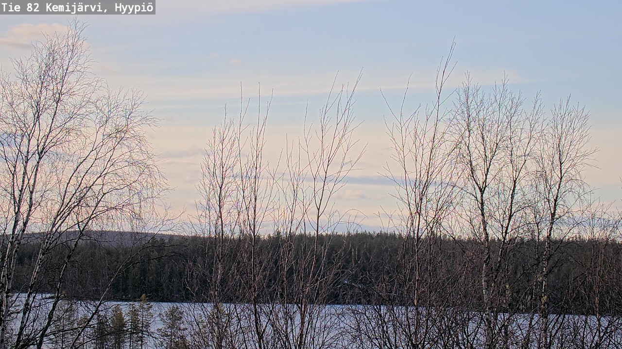 Weather Camera Image Road 82 Kemijärvi, Hyypiö, Kemijärvi, Lappi