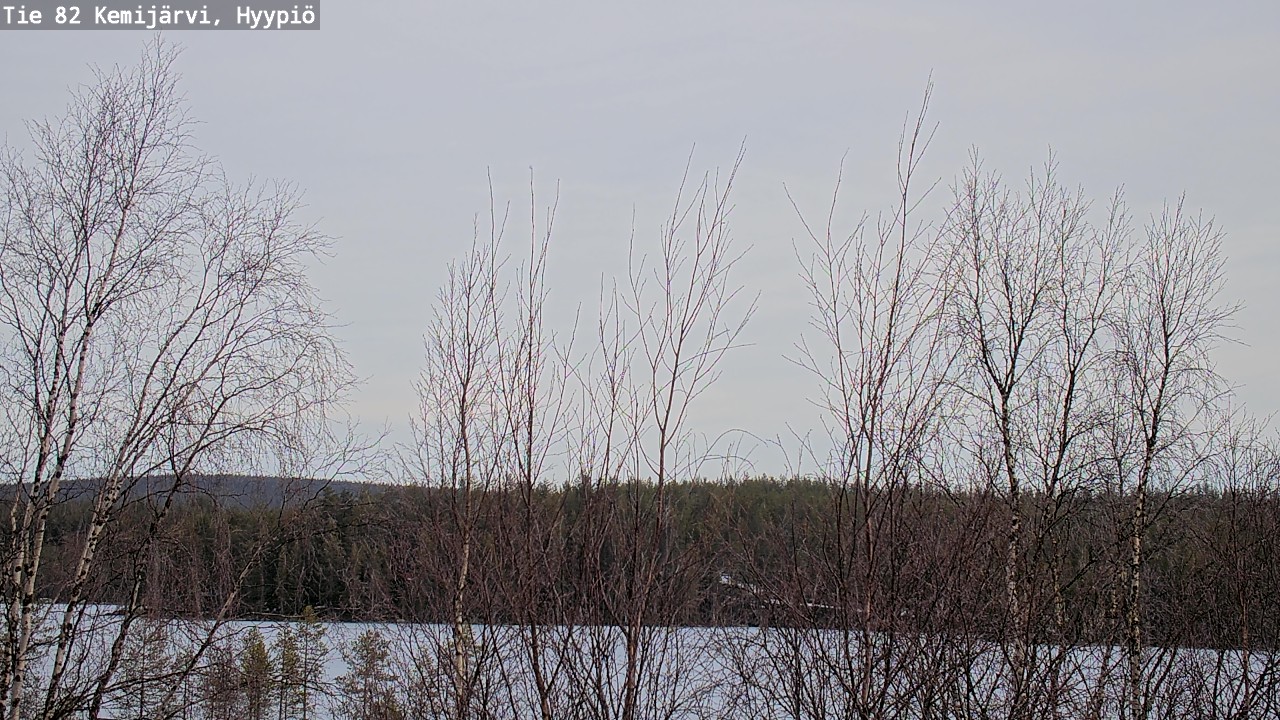 Weather Camera Image Road 82 Kemijärvi, Hyypiö, Kemijärvi, Lappi