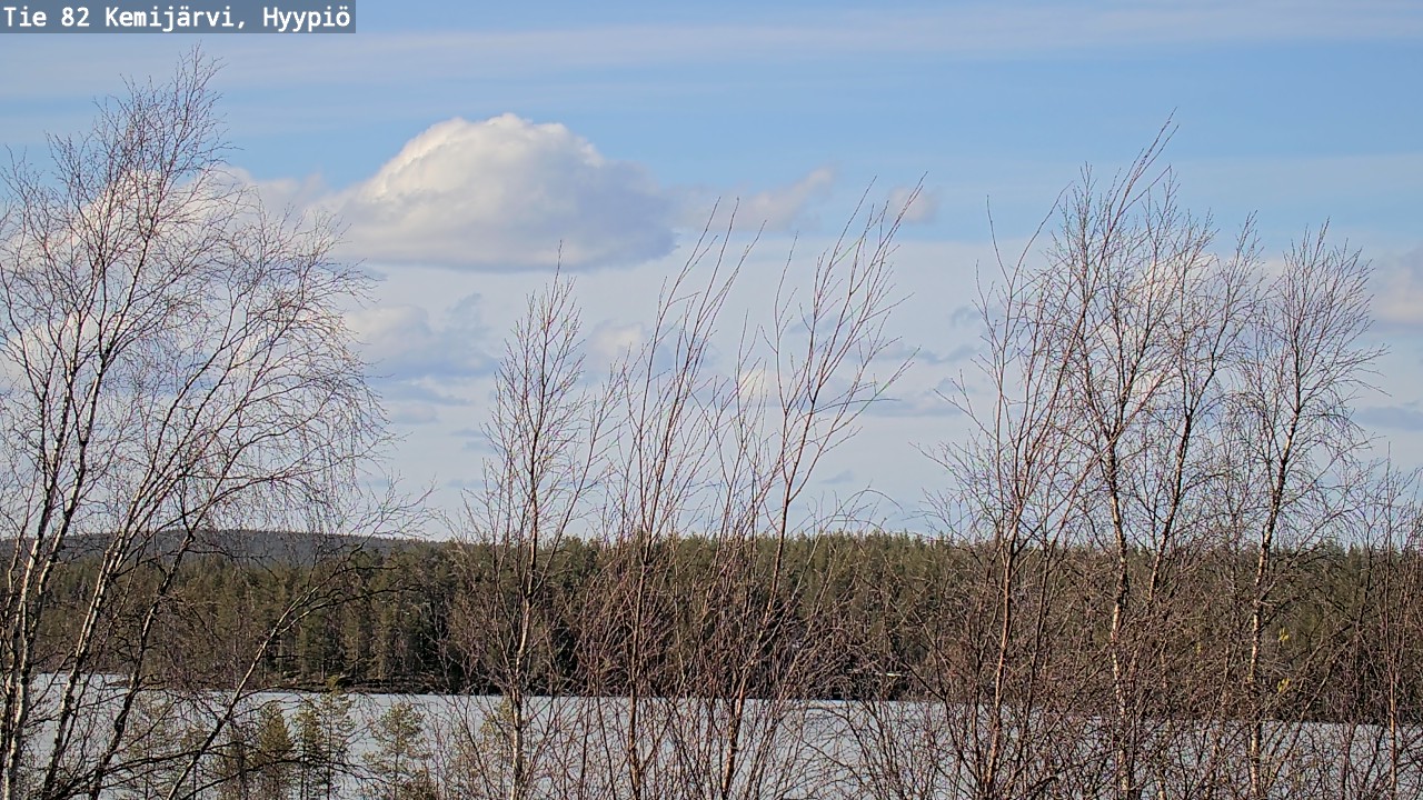 Weather Camera Image Road 82 Kemijärvi, Hyypiö, Kemijärvi, Lappi