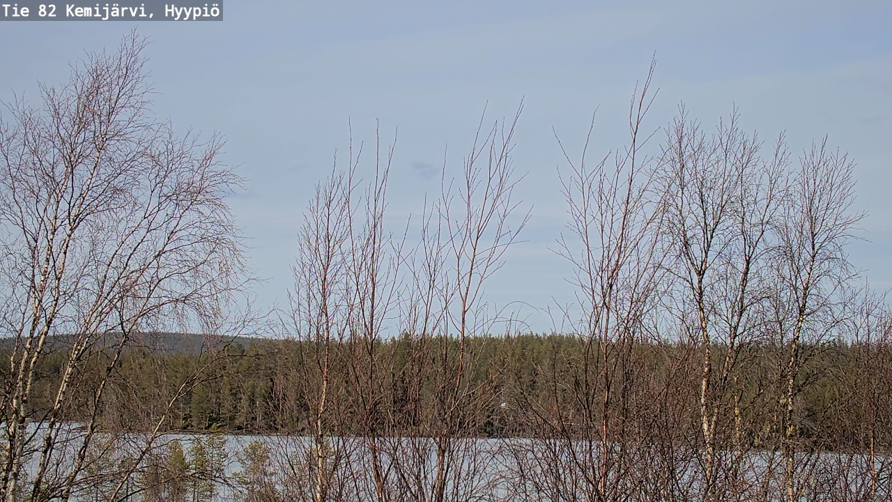Weather Camera Image Road 82 Kemijärvi, Hyypiö, Kemijärvi, Lappi