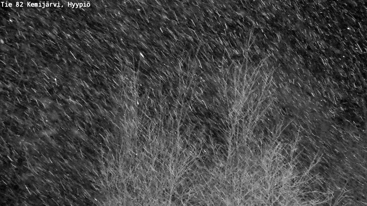 Weather Camera Image Road 82 Kemijärvi, Hyypiö, Kemijärvi, Lappi