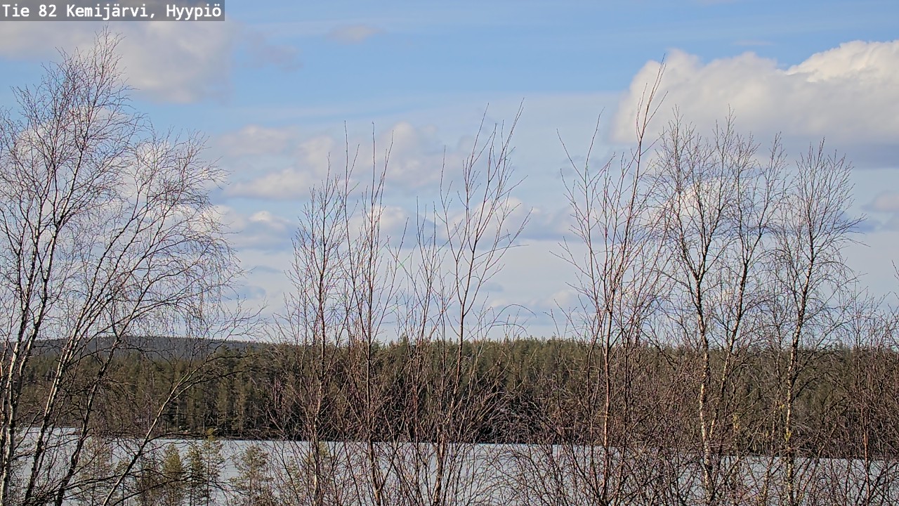 Weather Camera Image Road 82 Kemijärvi, Hyypiö, Kemijärvi, Lappi