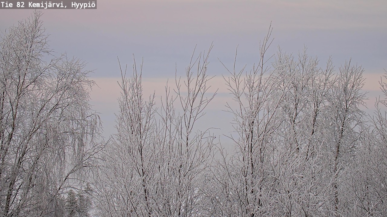 Weather Camera Image Road 82 Kemijärvi, Hyypiö, Kemijärvi, Lappi