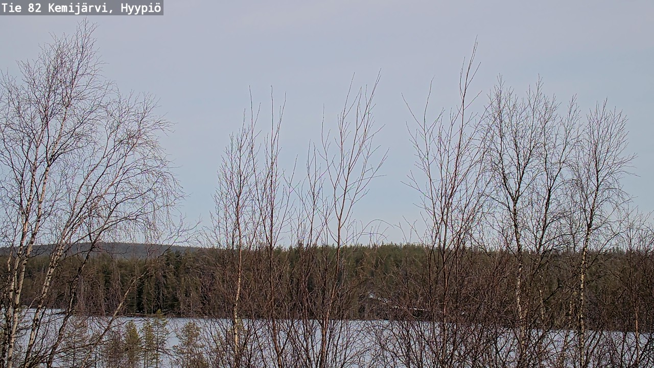 Weather Camera Image Road 82 Kemijärvi, Hyypiö, Kemijärvi, Lappi