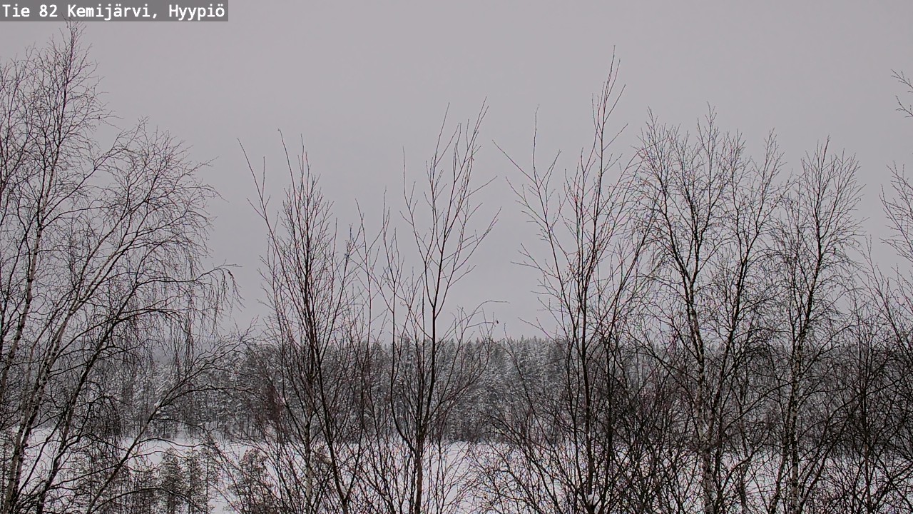 Weather Camera Image Väg 5 Kemi träsk, hyypiö, Kemijärvi, Lappi