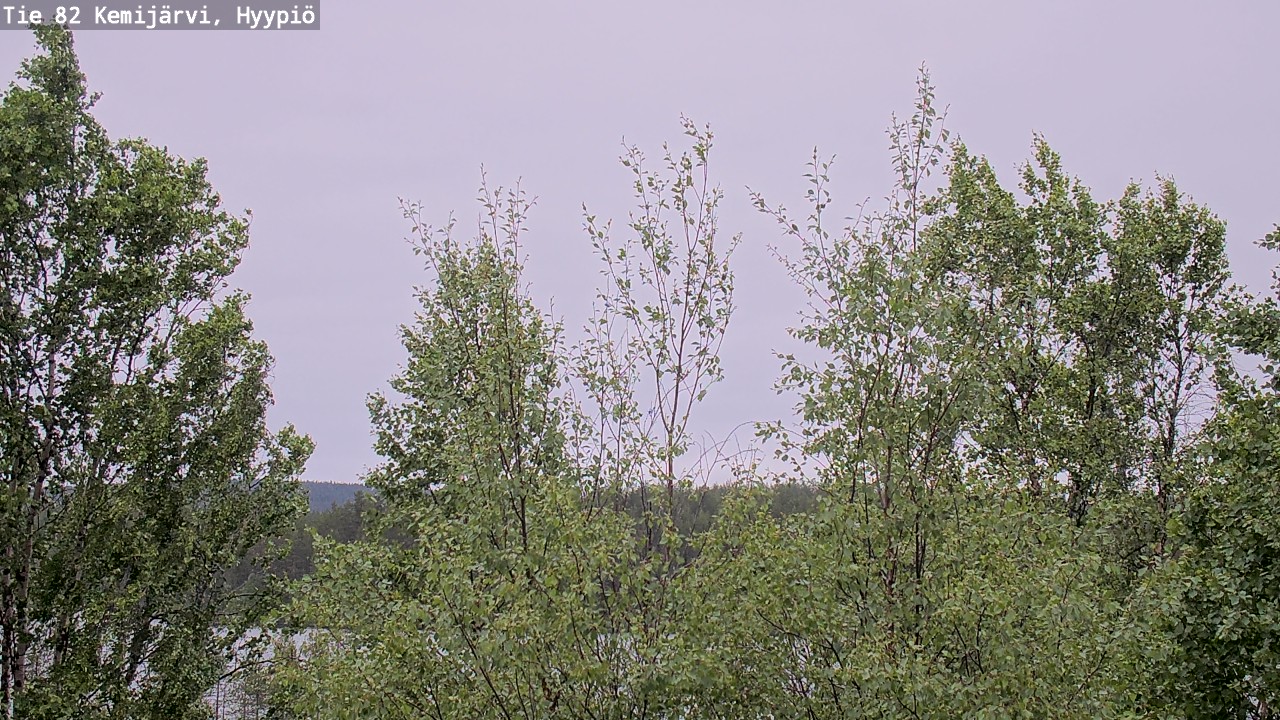 Weather Camera Image Väg 5 Kemi träsk, hyypiö, Kemijärvi, Lappi