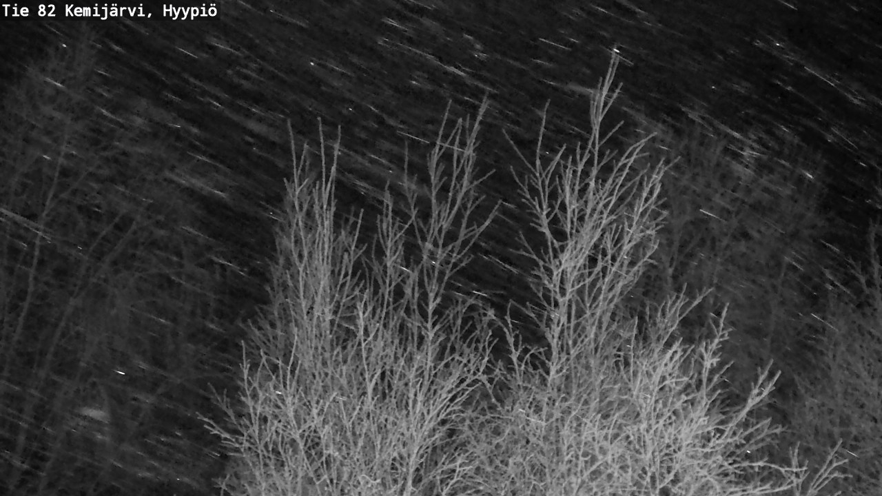 Weather Camera Image Road 82 Kemijärvi, Hyypiö, Kemijärvi, Lappi