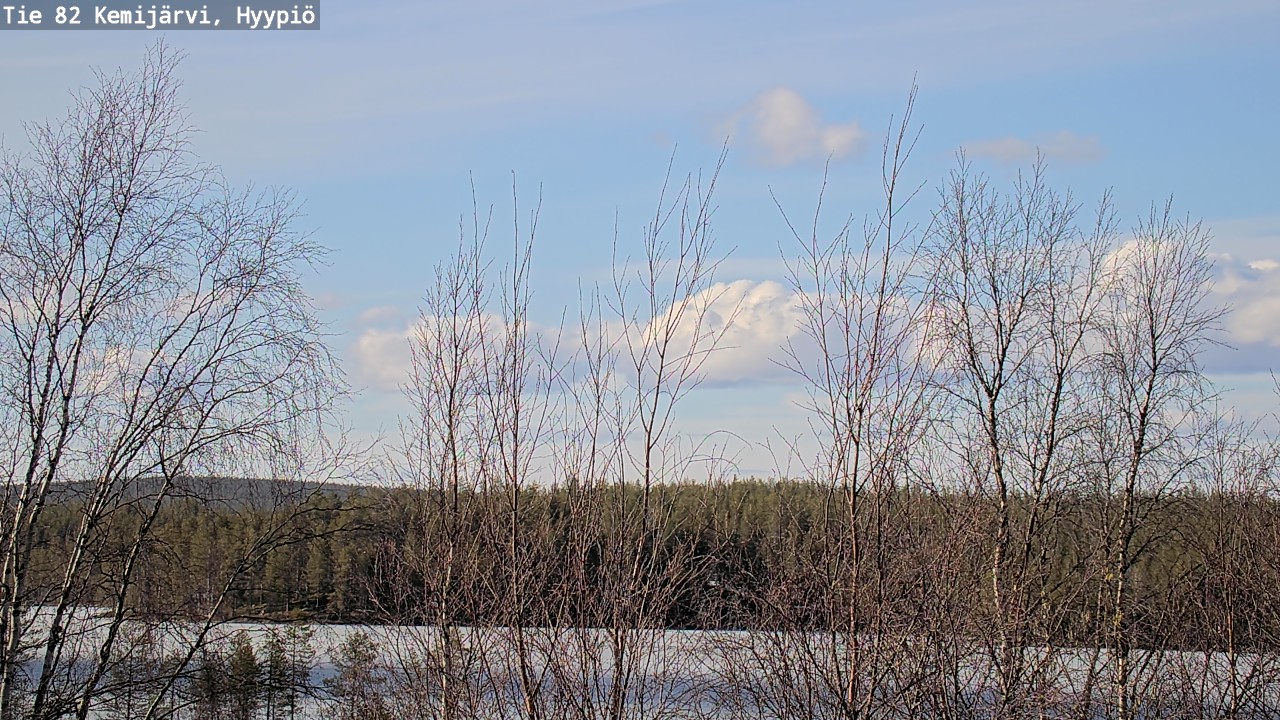 Weather Camera Image Road 82 Kemijärvi, Hyypiö, Kemijärvi, Lappi