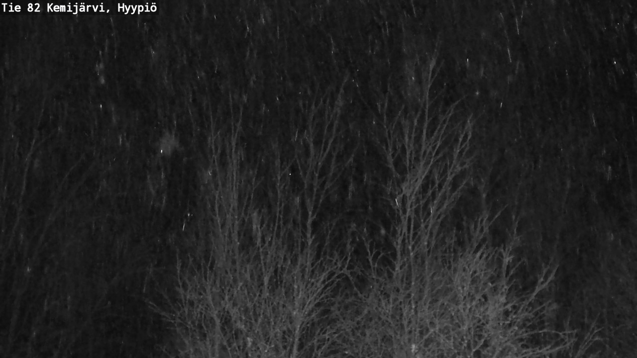 Weather Camera Image Road 82 Kemijärvi, Hyypiö, Kemijärvi, Lappi