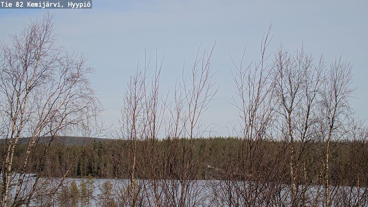 Weather Camera Image Road 82 Kemijärvi, Hyypiö, Kemijärvi, Lappi