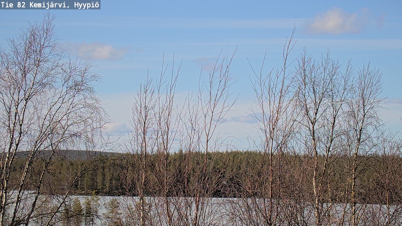 Weather Camera Image Road 82 Kemijärvi, Hyypiö, Kemijärvi, Lappi