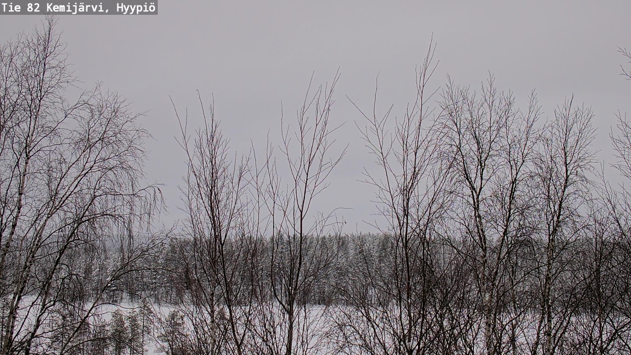 Weather Camera Image Väg 5 Kemi träsk, hyypiö, Kemijärvi, Lappi