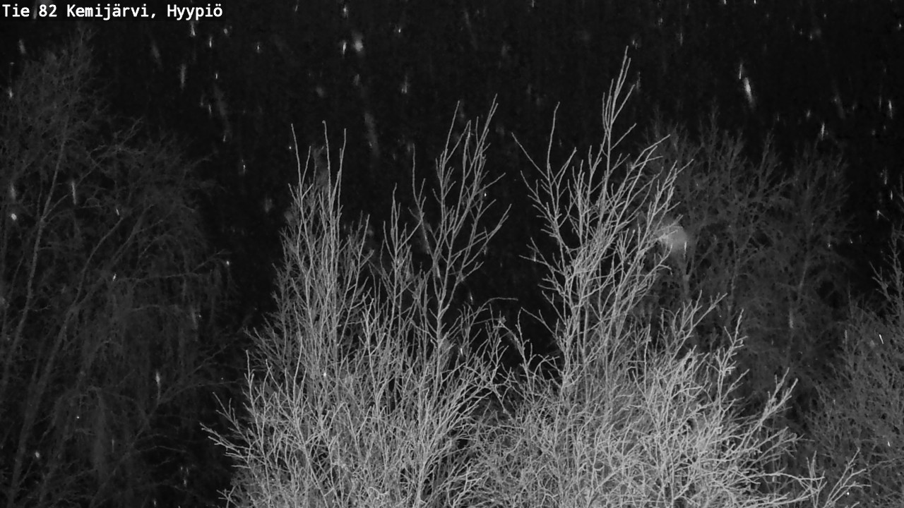 Weather Camera Image Road 82 Kemijärvi, Hyypiö, Kemijärvi, Lappi