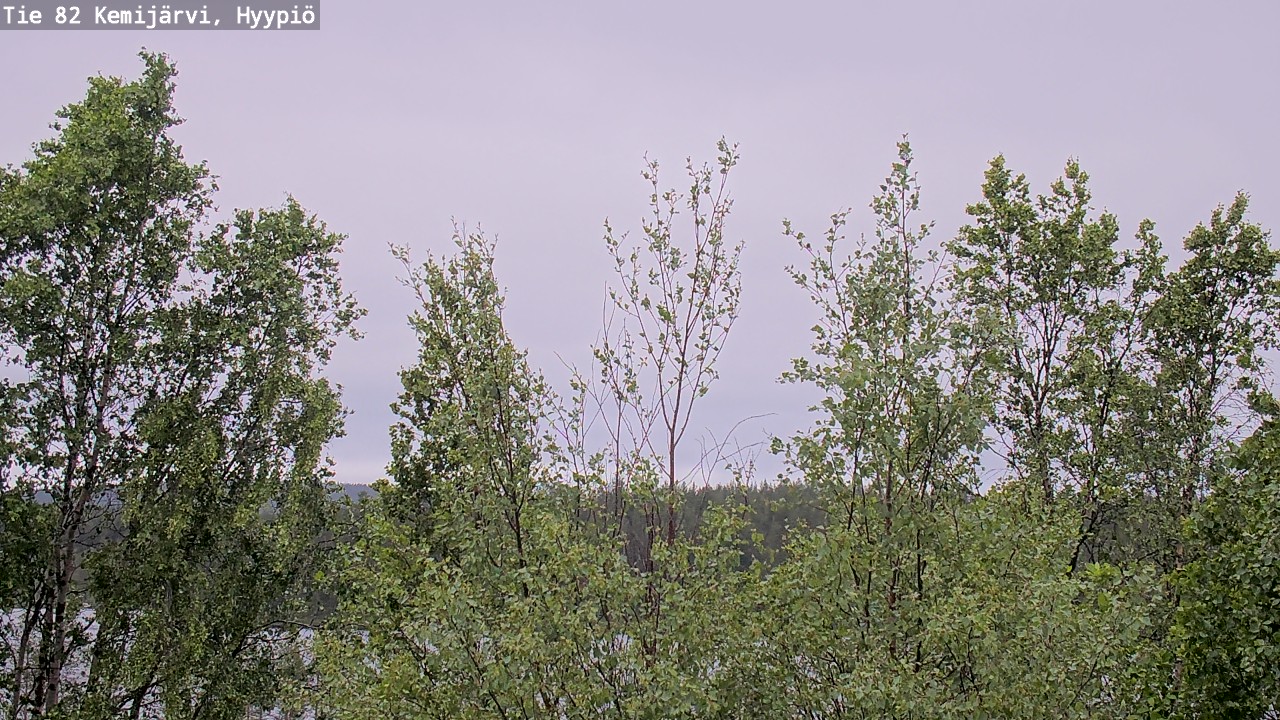 Weather Camera Image Väg 5 Kemi träsk, hyypiö, Kemijärvi, Lappi