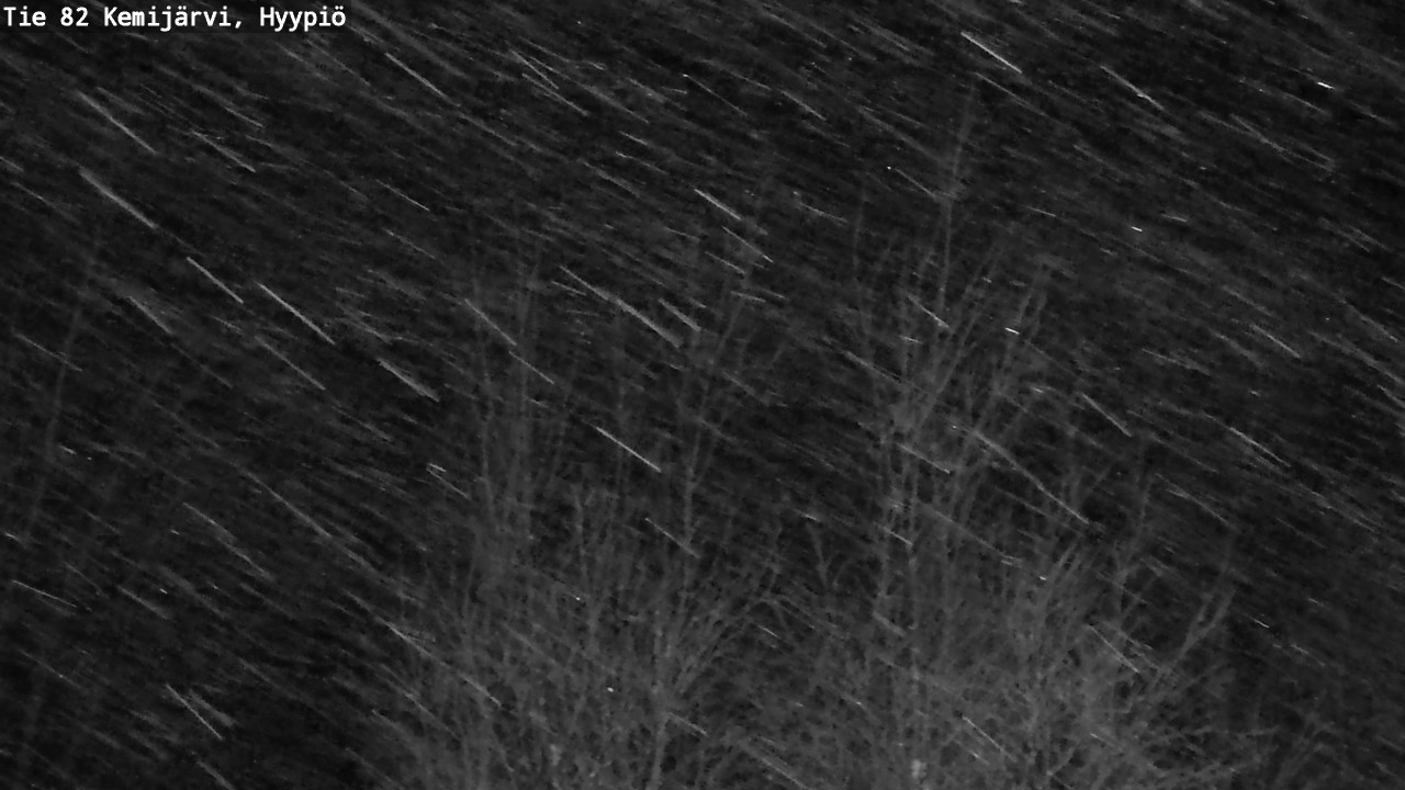 Weather Camera Image Road 82 Kemijärvi, Hyypiö, Kemijärvi, Lappi