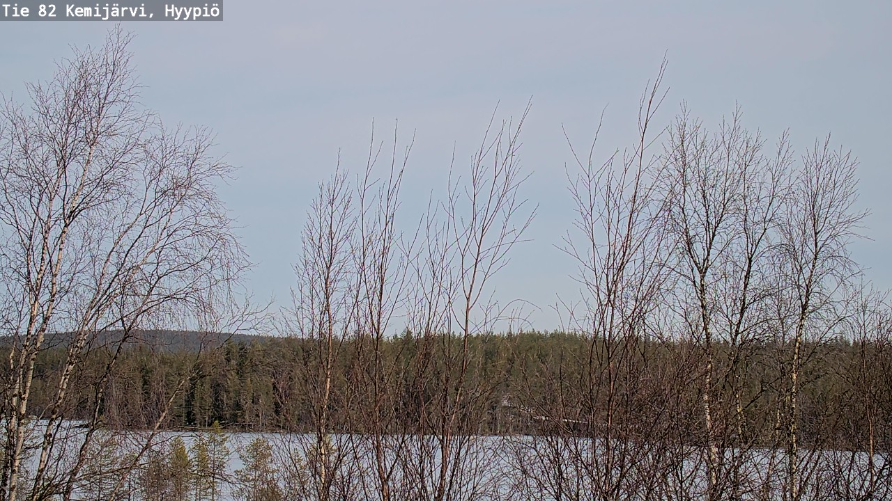 Weather Camera Image Road 82 Kemijärvi, Hyypiö, Kemijärvi, Lappi