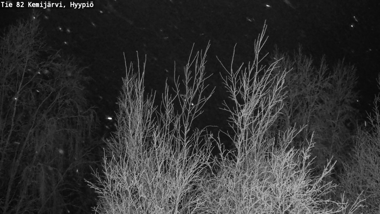 Weather Camera Image Road 82 Kemijärvi, Hyypiö, Kemijärvi, Lappi
