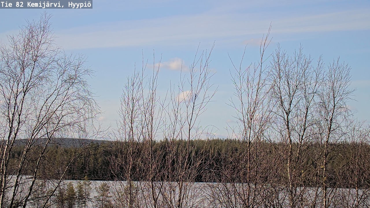 Weather Camera Image Road 82 Kemijärvi, Hyypiö, Kemijärvi, Lappi