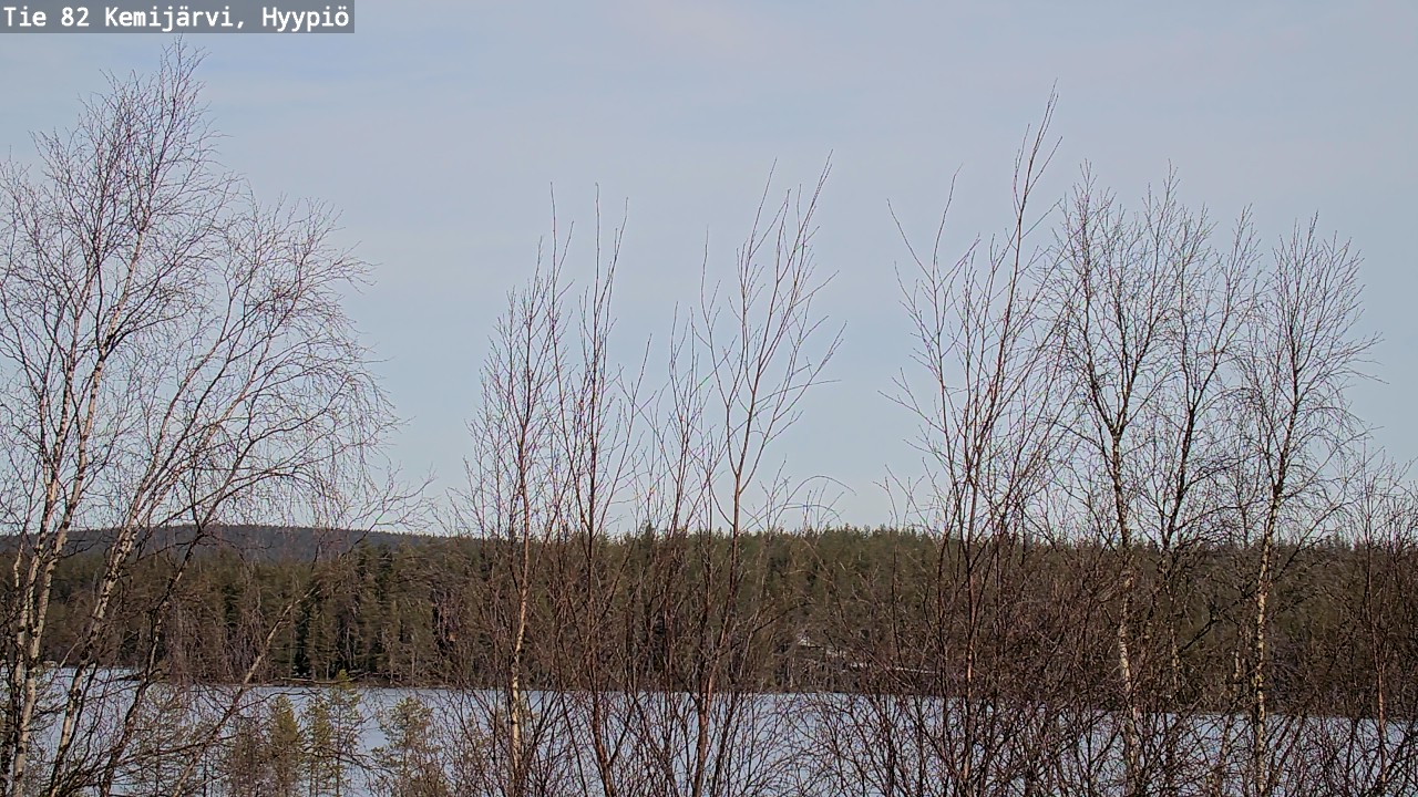 Weather Camera Image Road 82 Kemijärvi, Hyypiö, Kemijärvi, Lappi