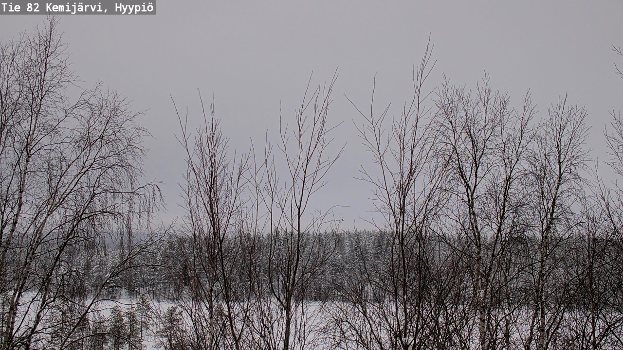 Weather Camera Image Väg 5 Kemi träsk, hyypiö, Kemijärvi, Lappi