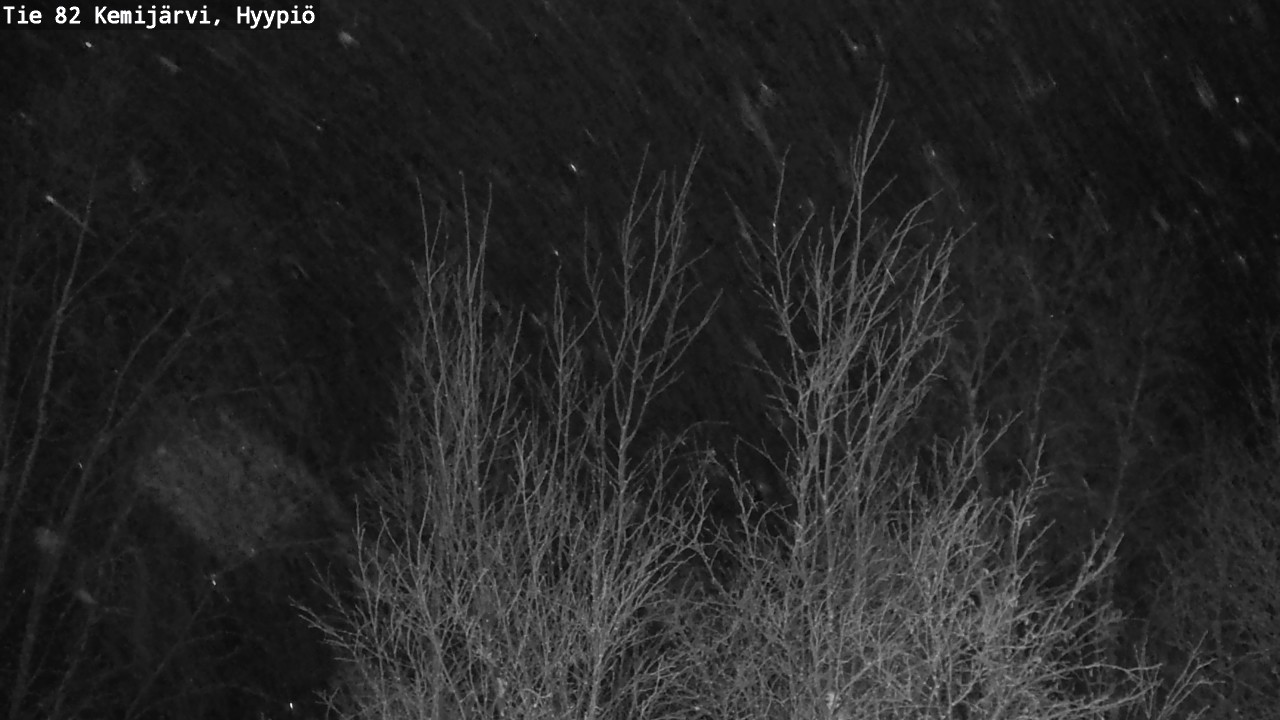 Weather Camera Image Road 82 Kemijärvi, Hyypiö, Kemijärvi, Lappi
