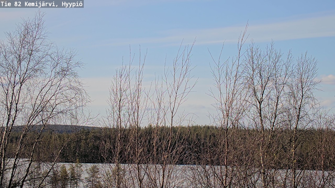 Weather Camera Image Road 82 Kemijärvi, Hyypiö, Kemijärvi, Lappi