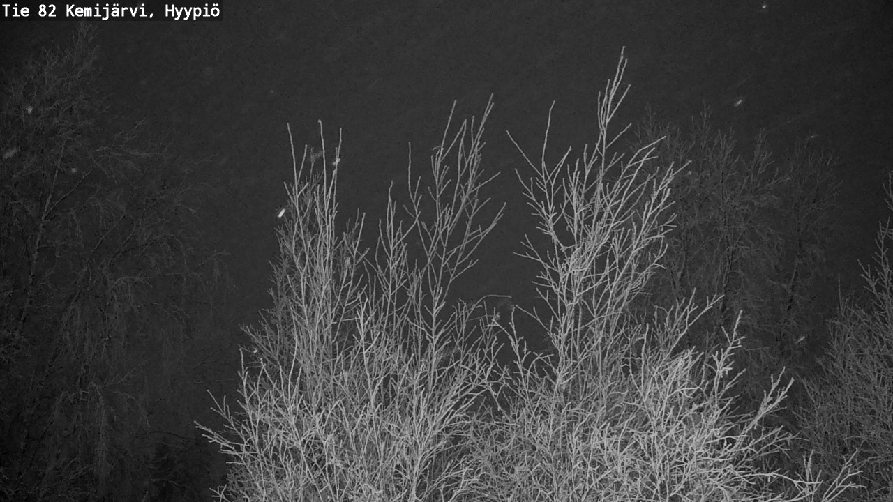 Weather Camera Image Road 82 Kemijärvi, Hyypiö, Kemijärvi, Lappi
