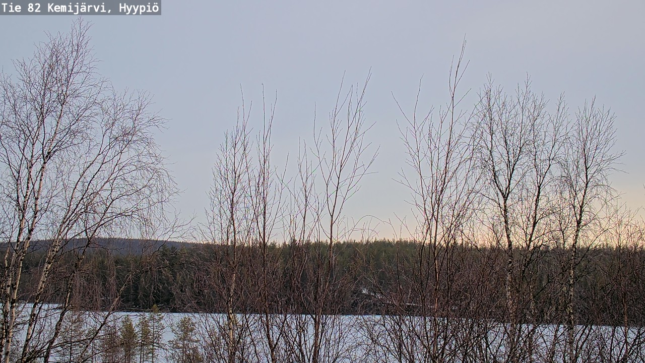 Weather Camera Image Road 82 Kemijärvi, Hyypiö, Kemijärvi, Lappi