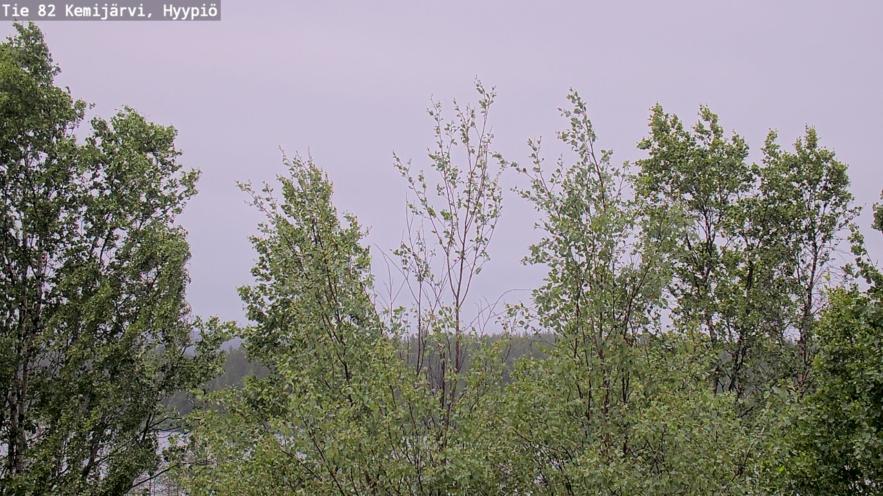 Weather Camera Image Väg 5 Kemi träsk, hyypiö, Kemijärvi, Lappi