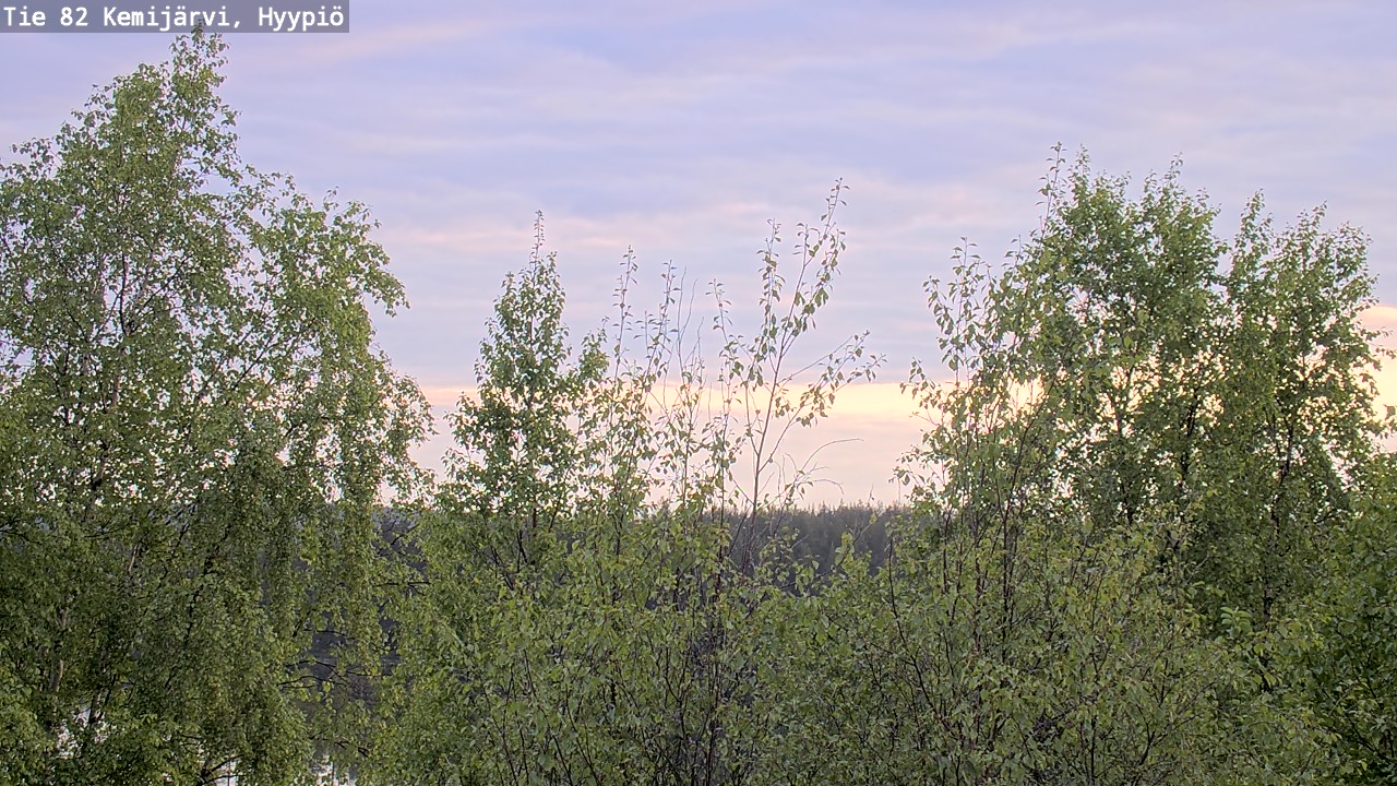 Weather Camera Image Road 82 Kemijärvi, Hyypiö, Kemijärvi, Lappi