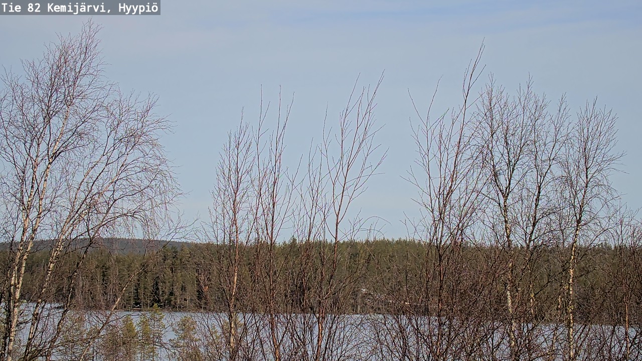 Weather Camera Image Road 82 Kemijärvi, Hyypiö, Kemijärvi, Lappi