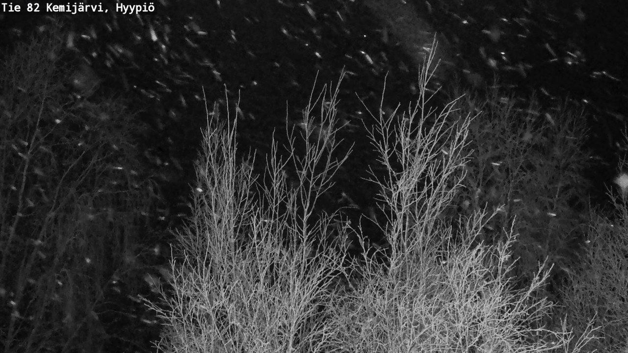 Weather Camera Image Road 82 Kemijärvi, Hyypiö, Kemijärvi, Lappi