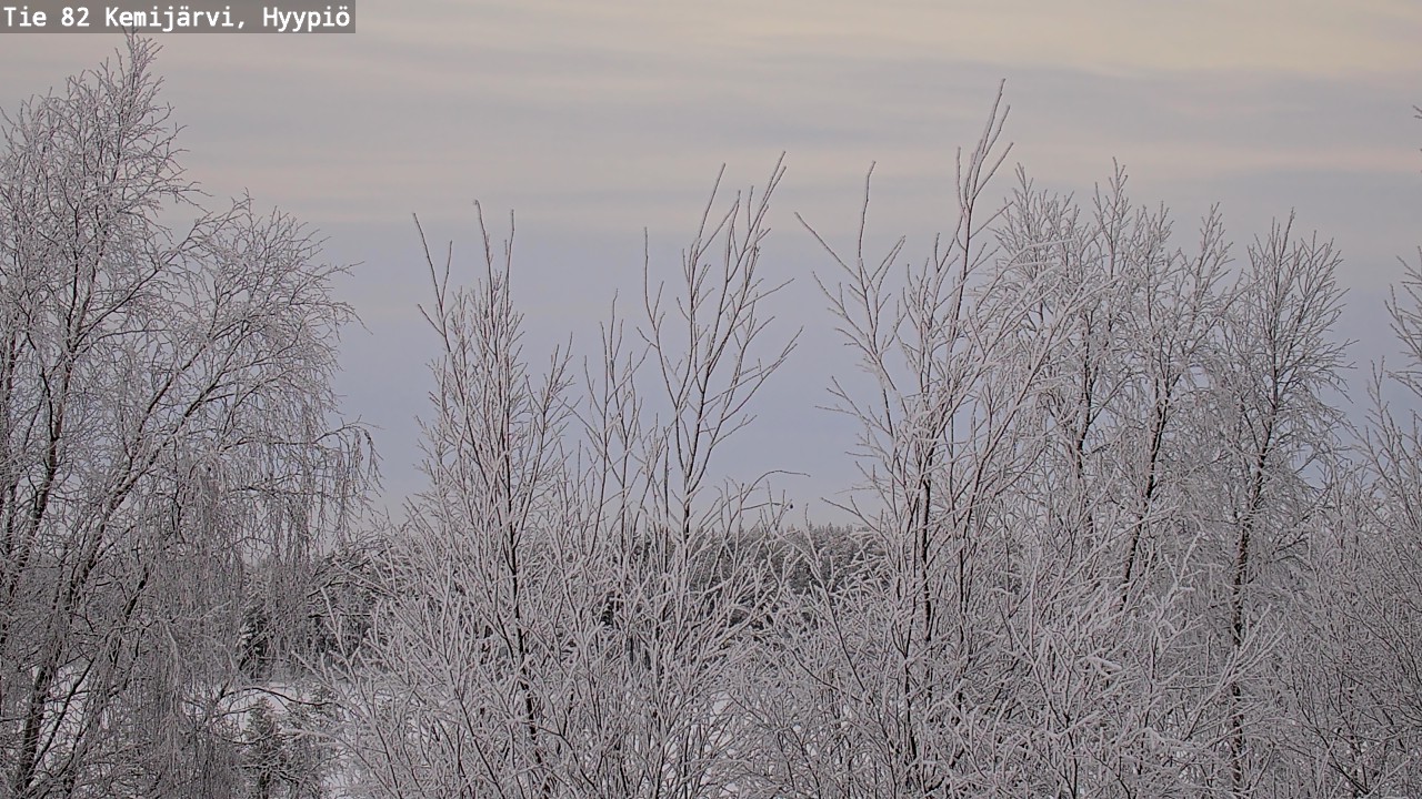 Weather Camera Image Road 82 Kemijärvi, Hyypiö, Kemijärvi, Lappi