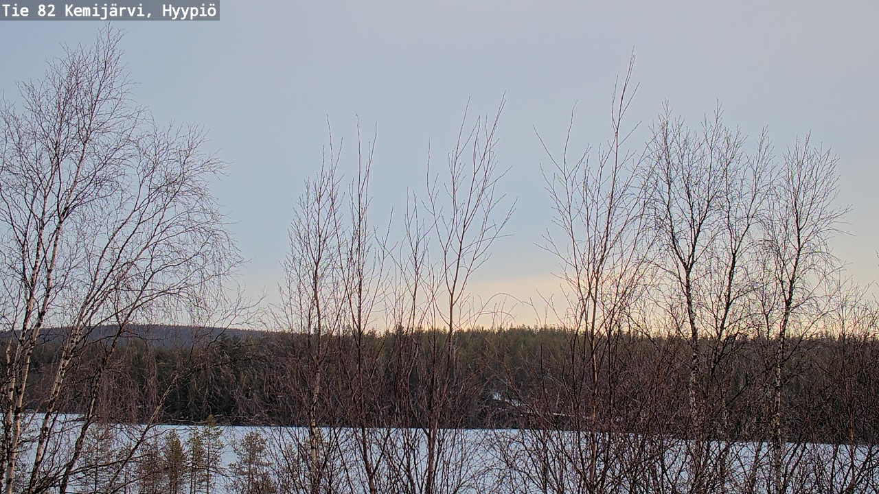 Weather Camera Image Road 82 Kemijärvi, Hyypiö, Kemijärvi, Lappi
