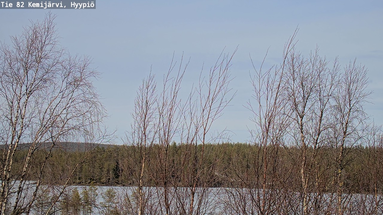Weather Camera Image Road 82 Kemijärvi, Hyypiö, Kemijärvi, Lappi