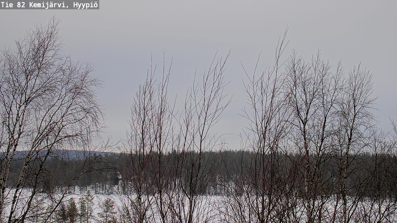 Weather Camera Image Väg 5 Kemi träsk, hyypiö, Kemijärvi, Lappi