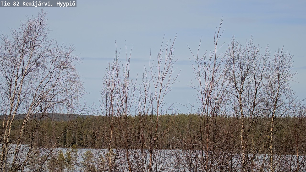 Weather Camera Image Road 82 Kemijärvi, Hyypiö, Kemijärvi, Lappi