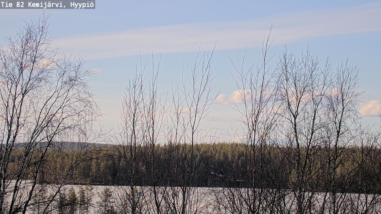 Weather Camera Image Road 82 Kemijärvi, Hyypiö, Kemijärvi, Lappi
