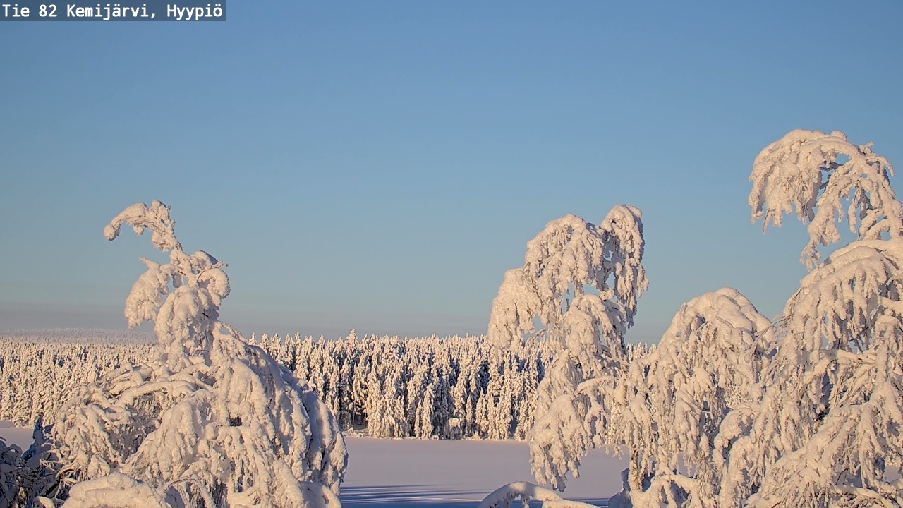 Weather Camera Image Väg 5 Kemi träsk, hyypiö, Kemijärvi, Lappi