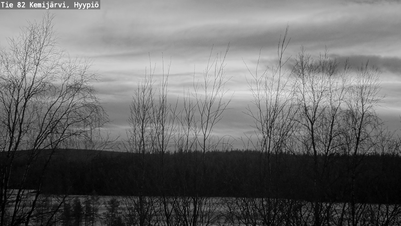 Weather Camera Image Road 82 Kemijärvi, Hyypiö, Kemijärvi, Lappi