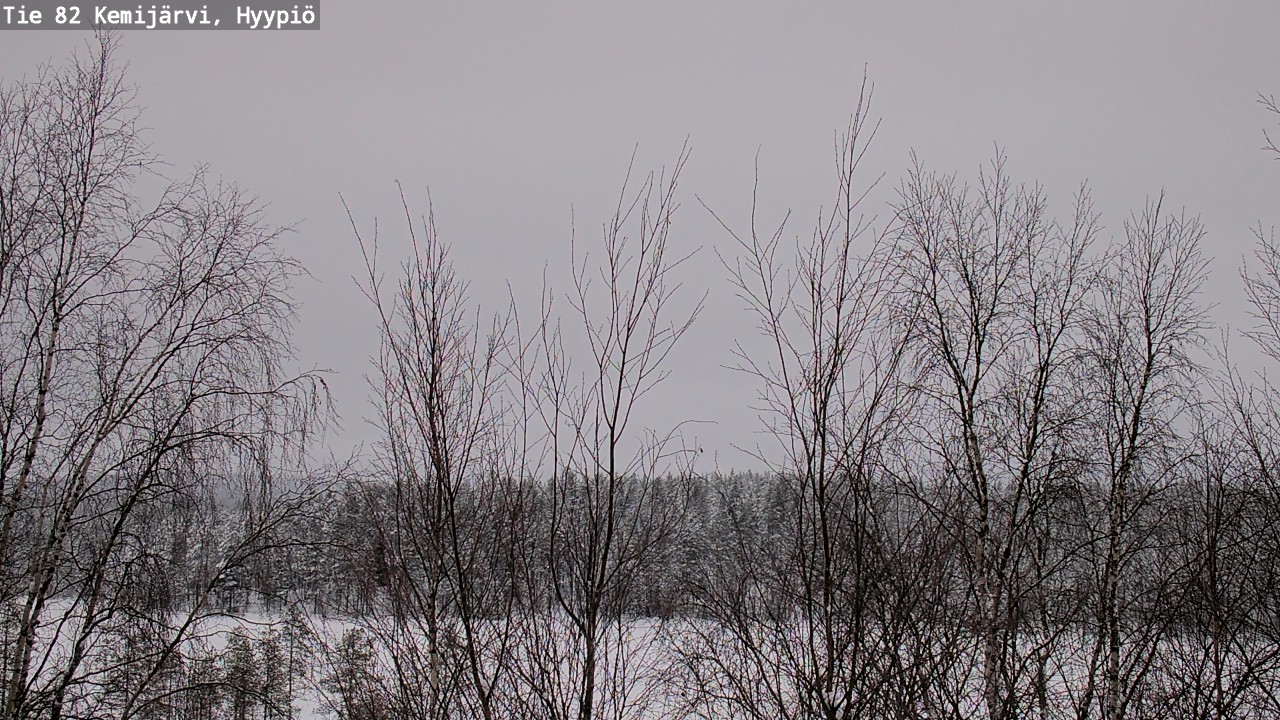 Weather Camera Image Väg 5 Kemi träsk, hyypiö, Kemijärvi, Lappi