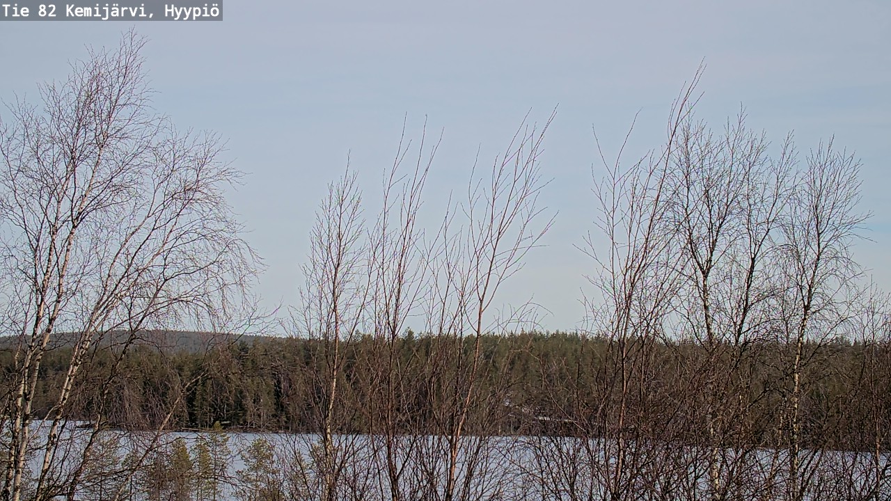 Weather Camera Image Road 82 Kemijärvi, Hyypiö, Kemijärvi, Lappi