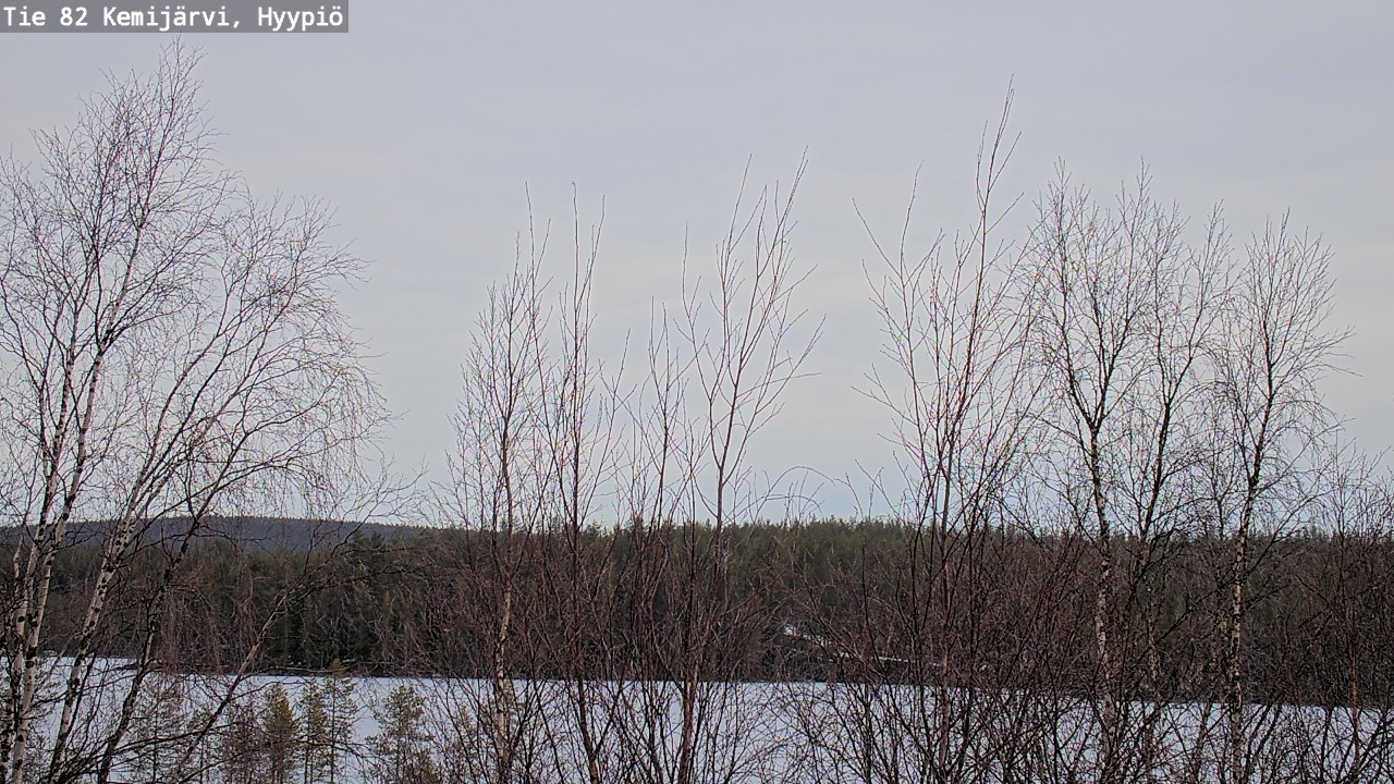 Weather Camera Image Road 82 Kemijärvi, Hyypiö, Kemijärvi, Lappi