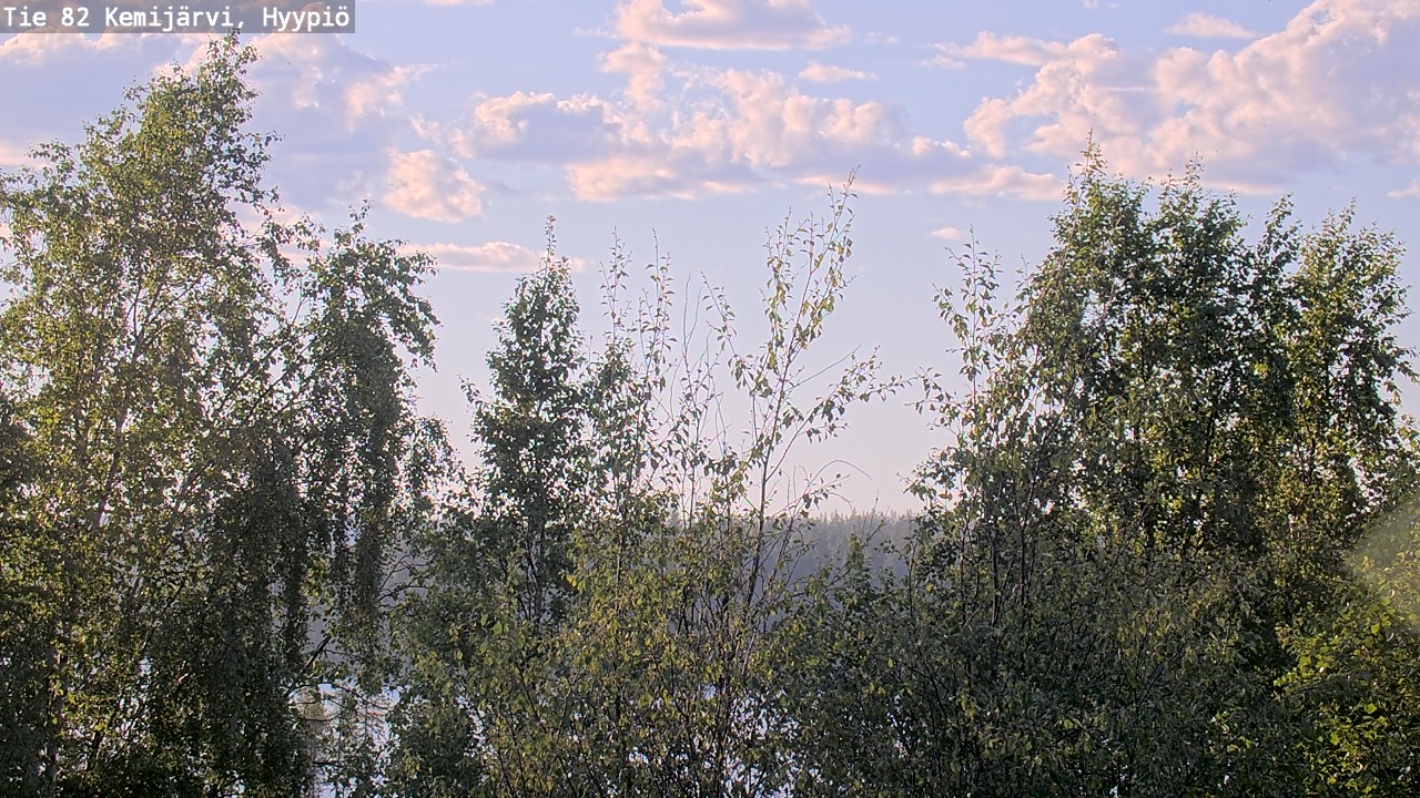 Weather Camera Image Road 82 Kemijärvi, Hyypiö, Kemijärvi, Lappi