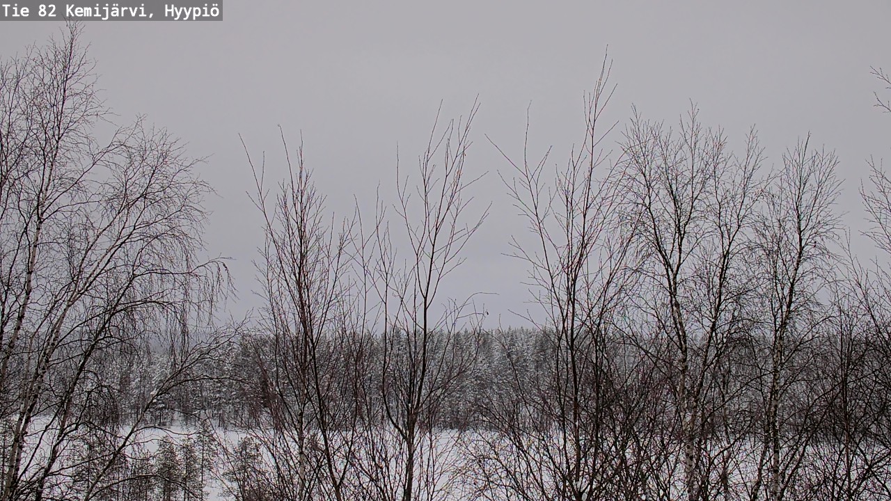 Weather Camera Image Väg 5 Kemi träsk, hyypiö, Kemijärvi, Lappi