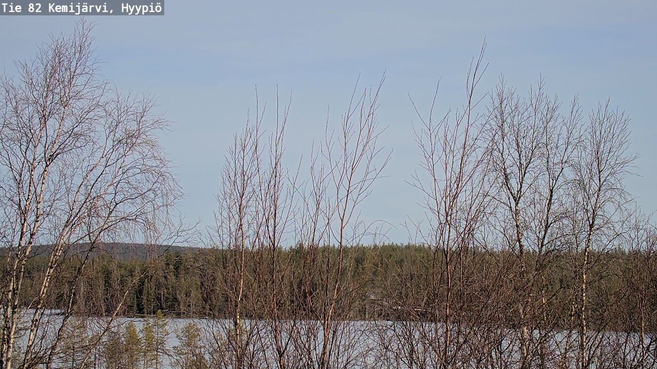 Weather Camera Image Road 82 Kemijärvi, Hyypiö, Kemijärvi, Lappi