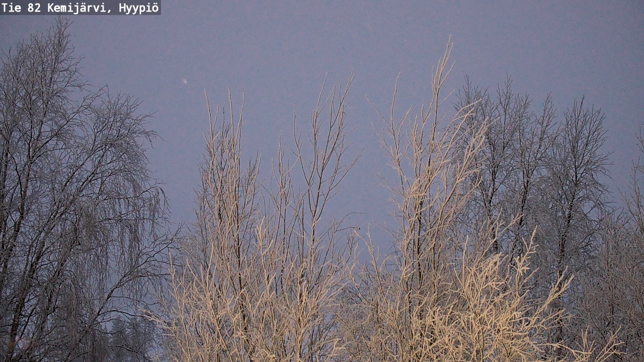 Weather Camera Image Road 82 Kemijärvi, Hyypiö, Kemijärvi, Lappi